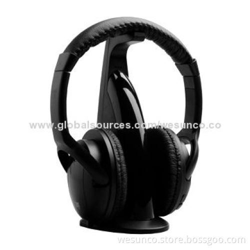 FM wireless headphone 5-in-1, FM radio, wired, wireless, monitoring